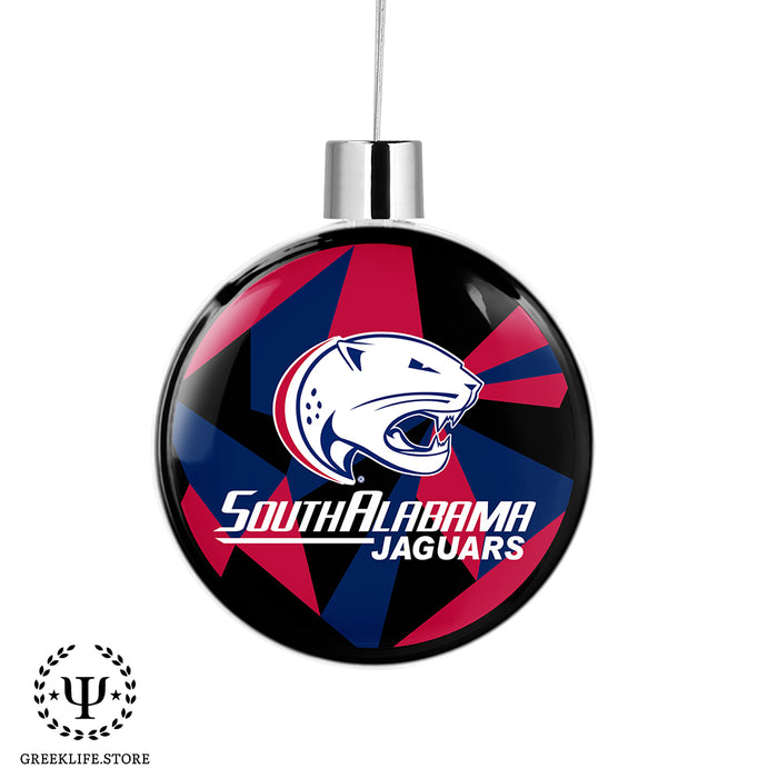 University of South Alabama Christmas Ornament Flat Round