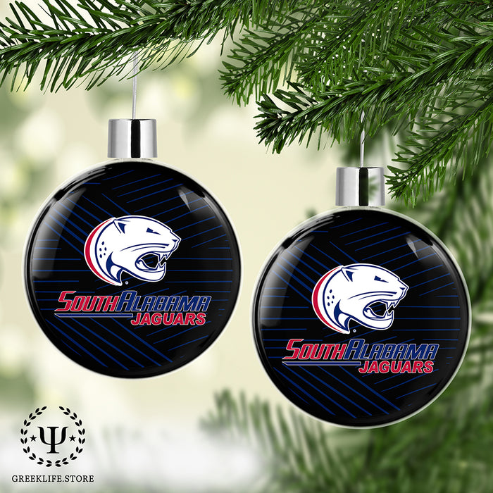 University of South Alabama Christmas Ornament Flat Round