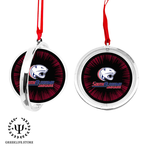 University of South Alabama Christmas Reversible Flat Round Ornament