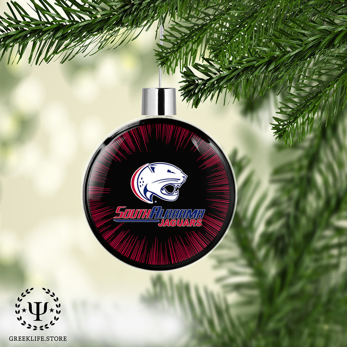 University of South Alabama Christmas Ornament Flat Round