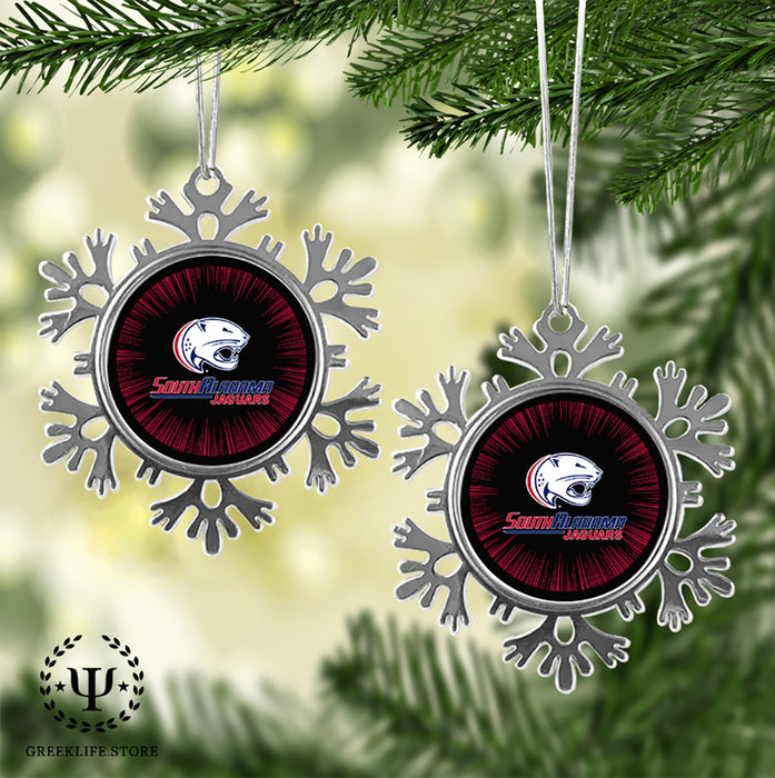 University of South Alabama Christmas Ornament - Snowflake Metal