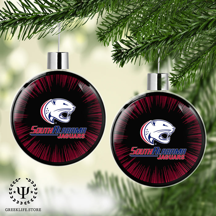 University of South Alabama Christmas Ornament Flat Round