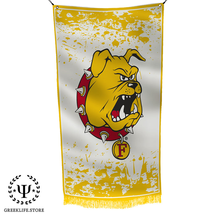 Ferris State University Flag 2×3 ft and 3×5 ft — Officially Licensed, 150D Polyester, Fade-Resistant, Ready to Hang