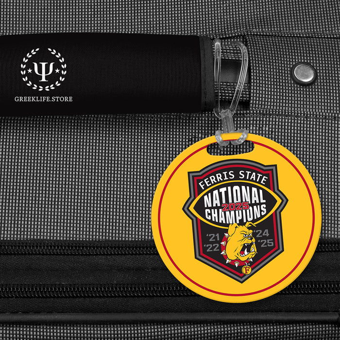 Ferris State University Luggage Bag Tag (round)