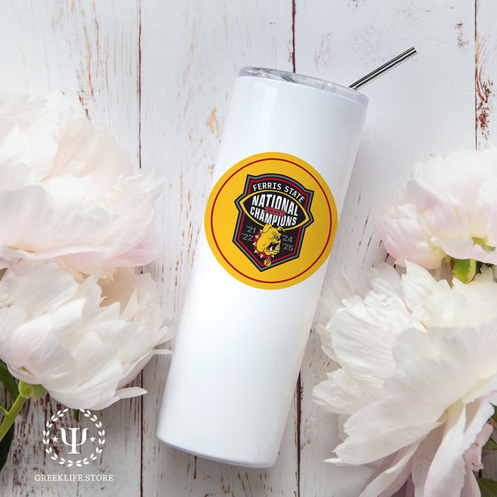 Ferris State University Stainless Steel Skinny Tumbler 20 OZ