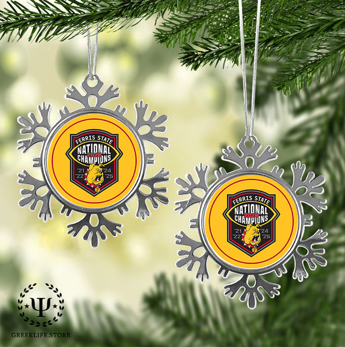 Ferris State University Christmas Ornament - Snowflake Metal