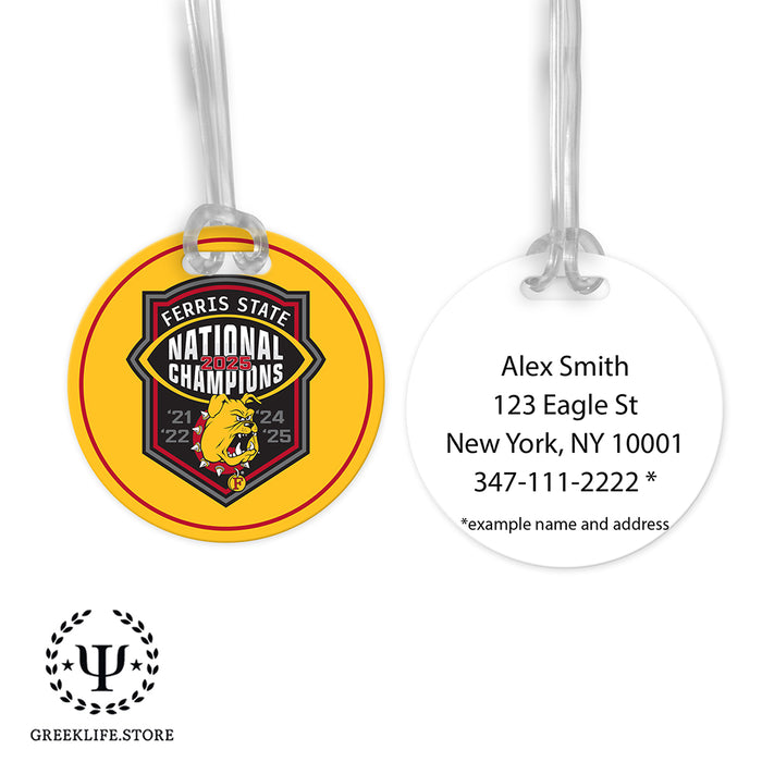 Ferris State University Luggage Bag Tag (round)