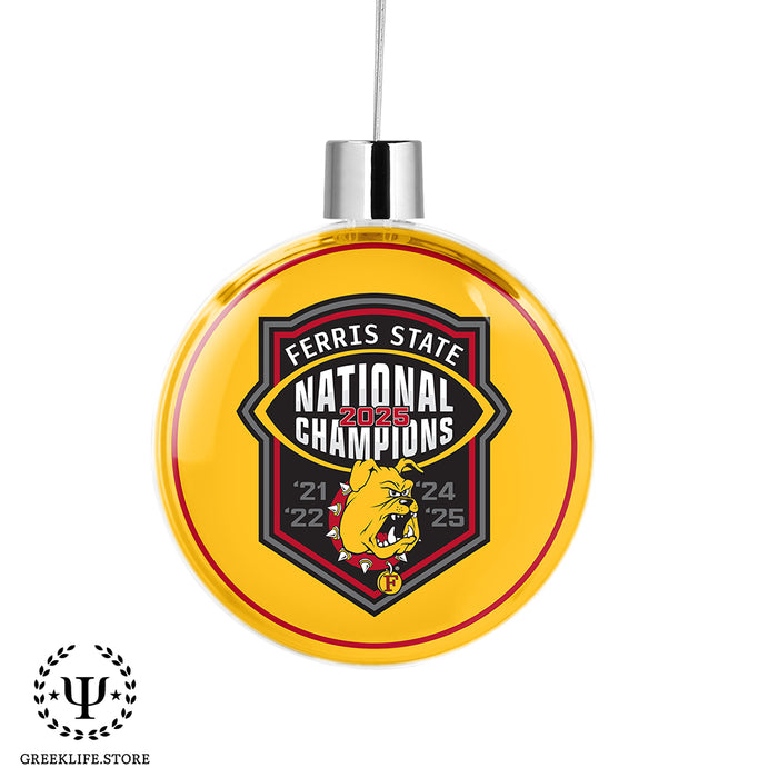 Ferris State University Christmas Ornament Flat Round