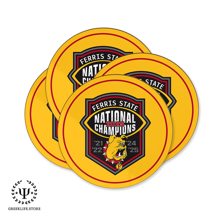 Ferris State University Beverage Coasters Round (Set of 4)
