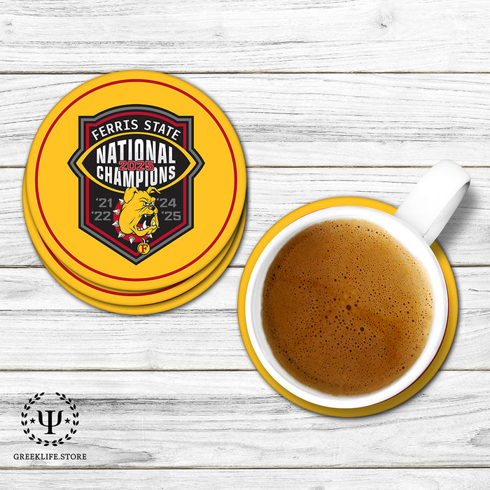 Ferris State University Beverage Coasters Round (Set of 4)