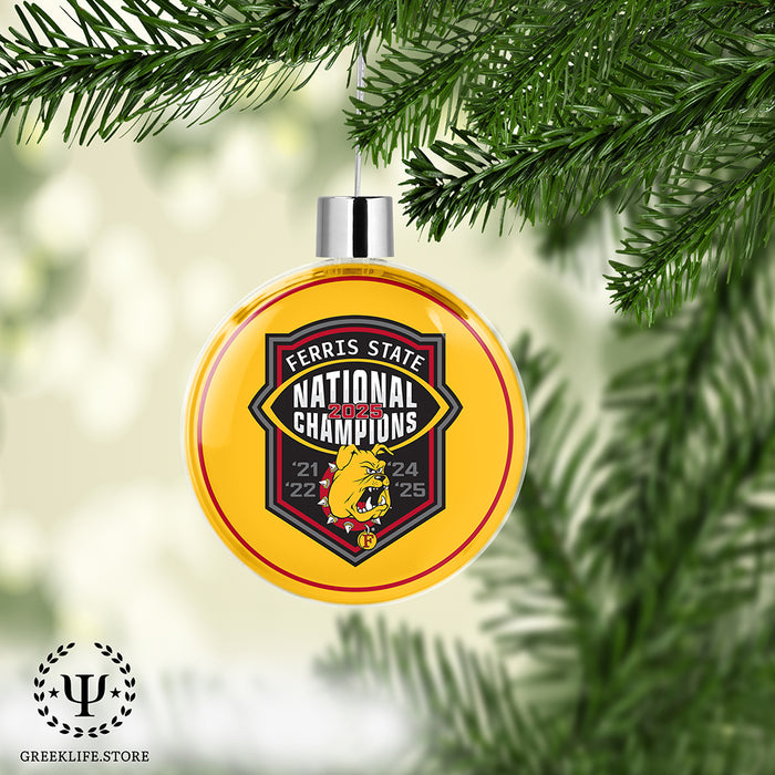 Ferris State University Christmas Ornament Flat Round