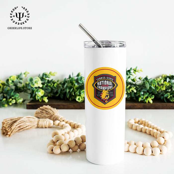 Ferris State University Stainless Steel Skinny Tumbler 20 OZ