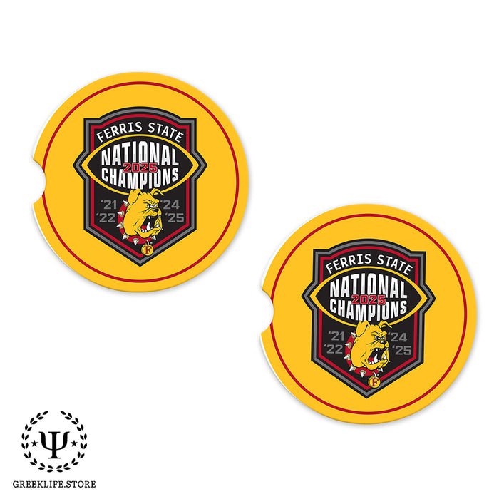 Ferris State University Car Coasters (Set of 2)