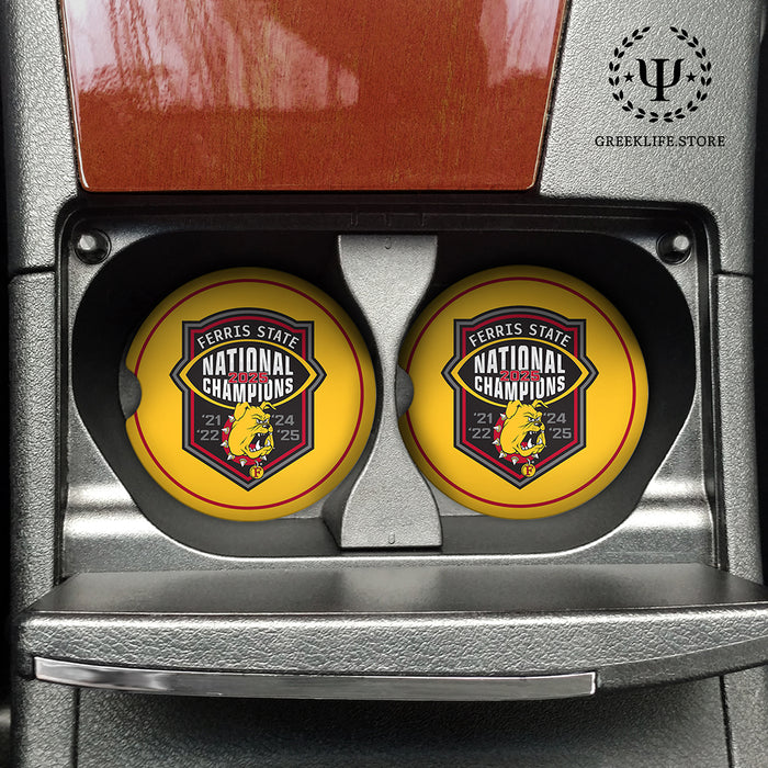 Ferris State University Car Coasters (Set of 2)