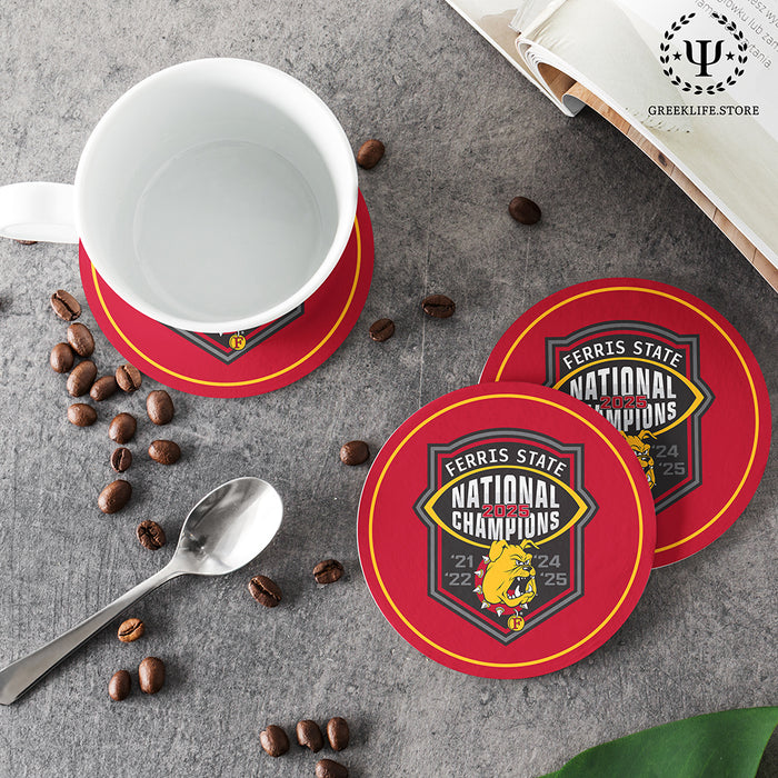 Ferris State University Beverage Coasters Round (Set of 4)