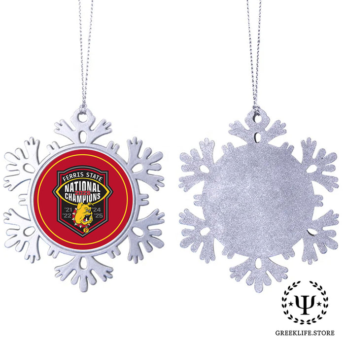 Ferris State University Christmas Ornament - Snowflake Metal