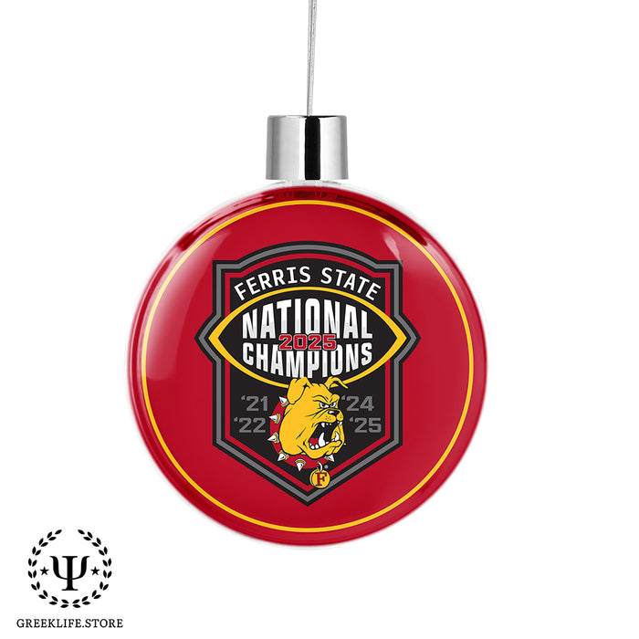 Ferris State University Christmas Ornament Flat Round