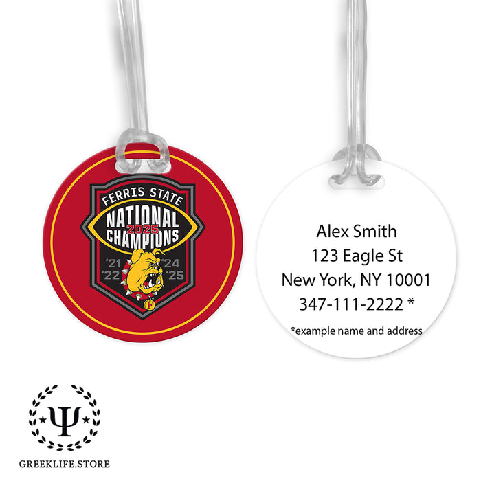 Ferris State University Luggage Bag Tag (round)