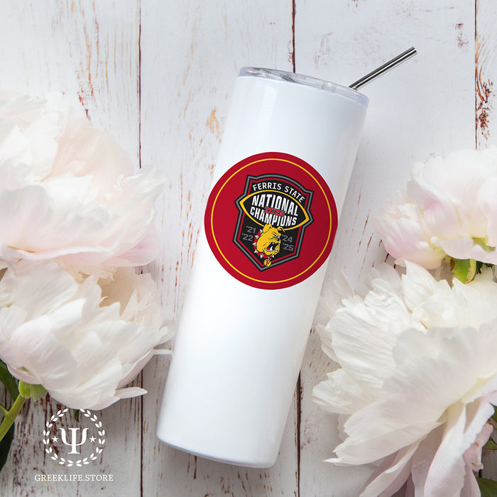 Ferris State University Stainless Steel Skinny Tumbler 20 OZ