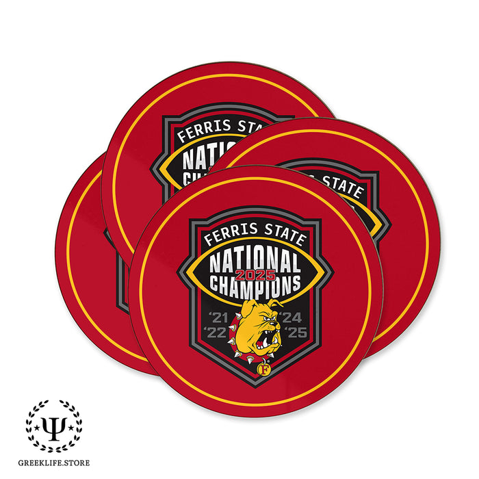 Ferris State University Beverage Coasters Round (Set of 4)