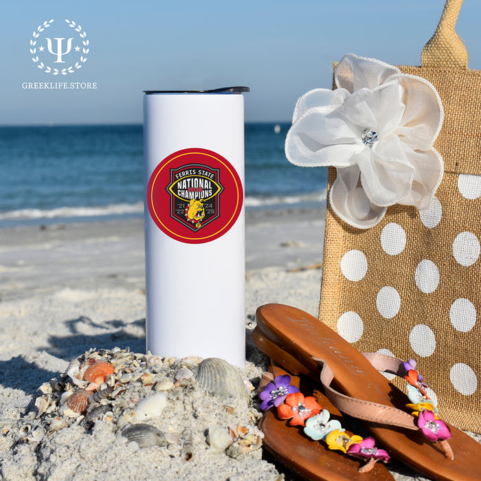 Ferris State University Stainless Steel Skinny Tumbler 20 OZ