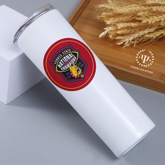 Ferris State University Stainless Steel Skinny Tumbler 20 OZ