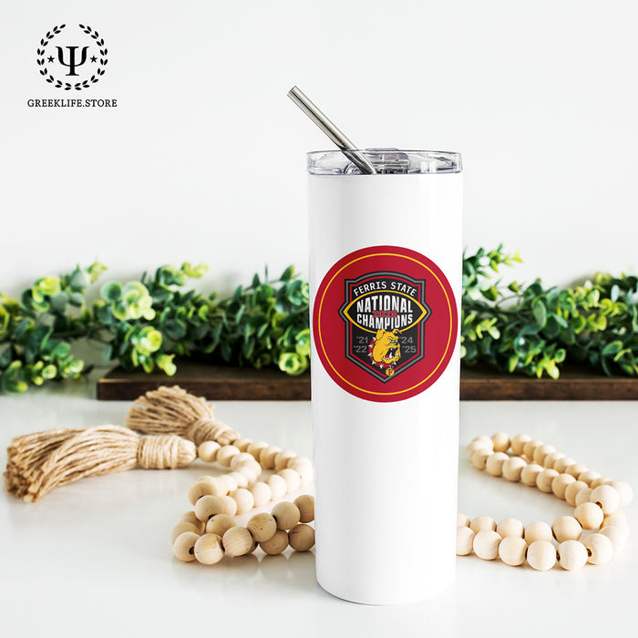 Ferris State University Stainless Steel Skinny Tumbler 20 OZ