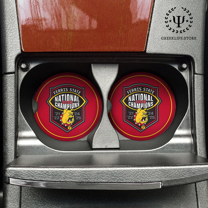 Ferris State University Car Coasters (Set of 2)