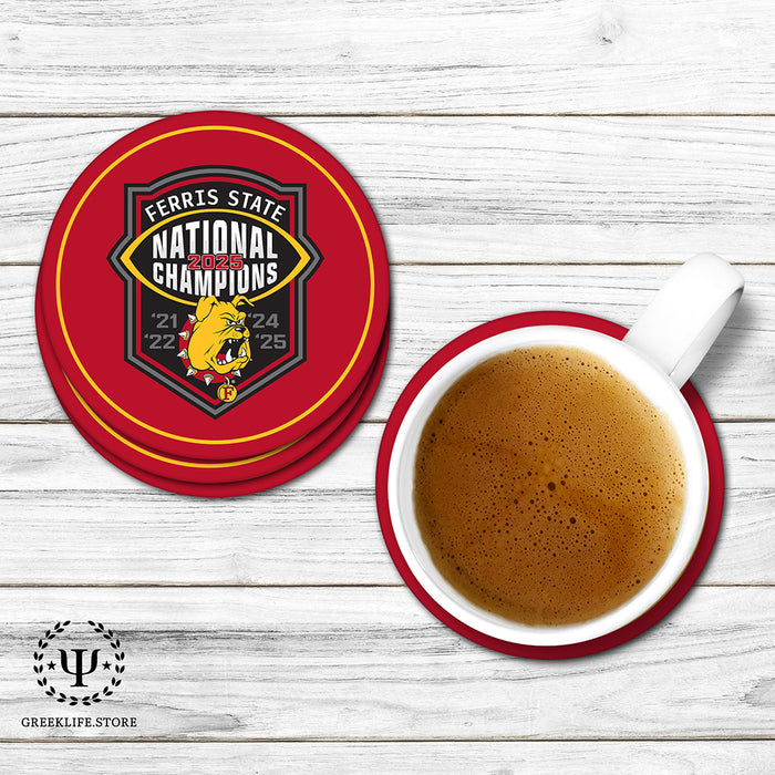 Ferris State University Beverage Coasters Round (Set of 4)