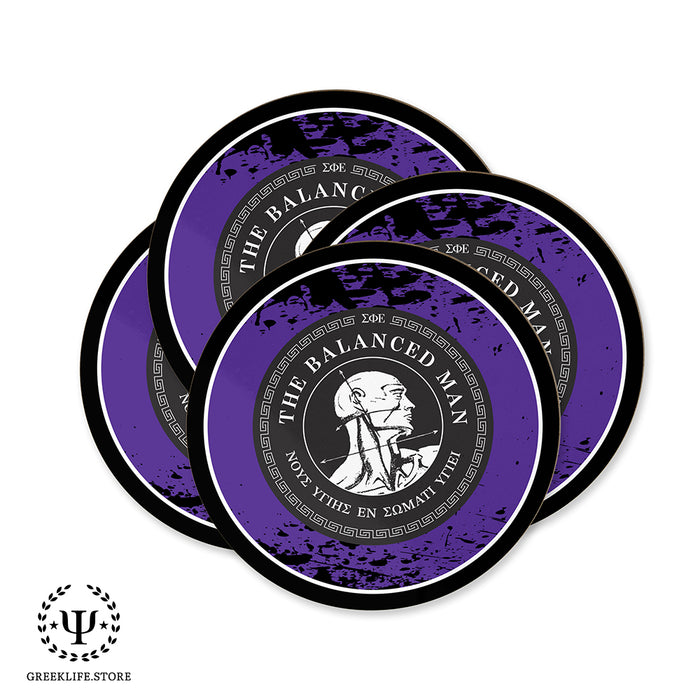 Sigma Phi Epsilon Beverage Coasters Round (Set of 4)