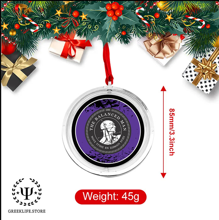 Sigma Phi Epsilon Christmas Reversible Flat Round Ornament