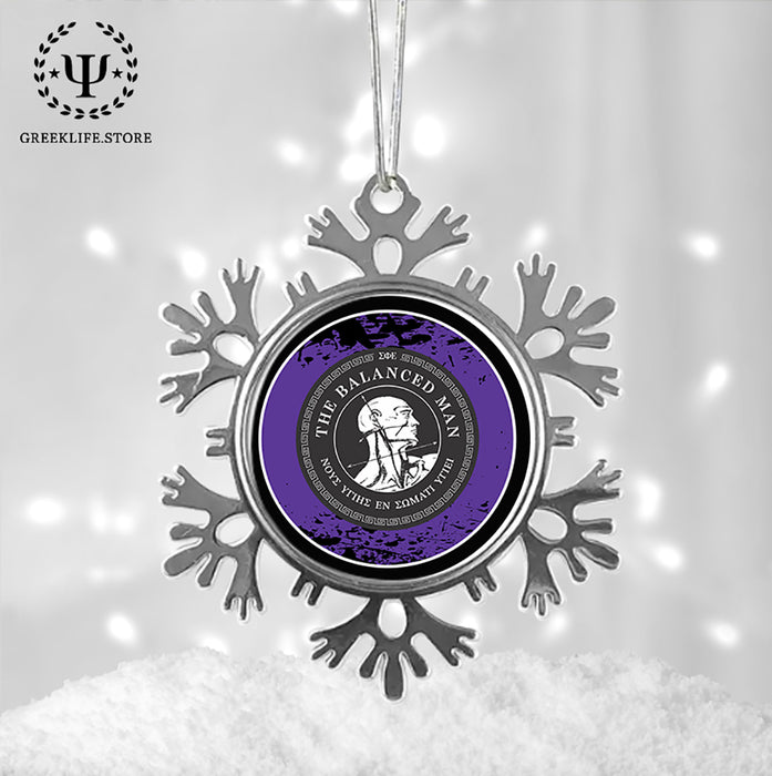 Sigma Phi Epsilon Christmas Ornament - Snowflake Metal