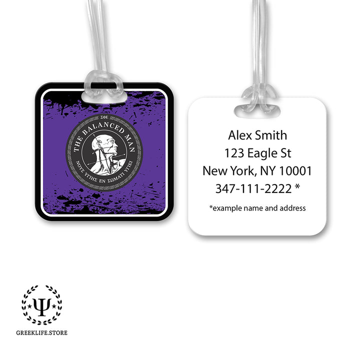 Sigma Phi Epsilon Luggage Bag Tag (square)