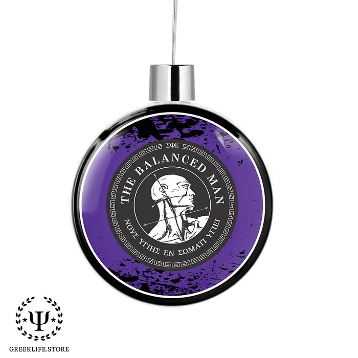Sigma Phi Epsilon Christmas Ornament Flat Round