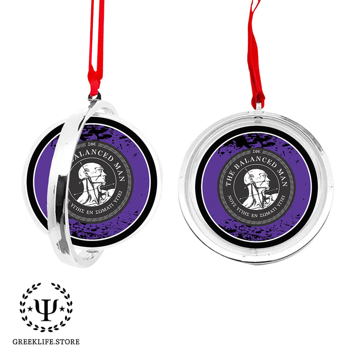 Sigma Phi Epsilon Christmas Reversible Flat Round Ornament