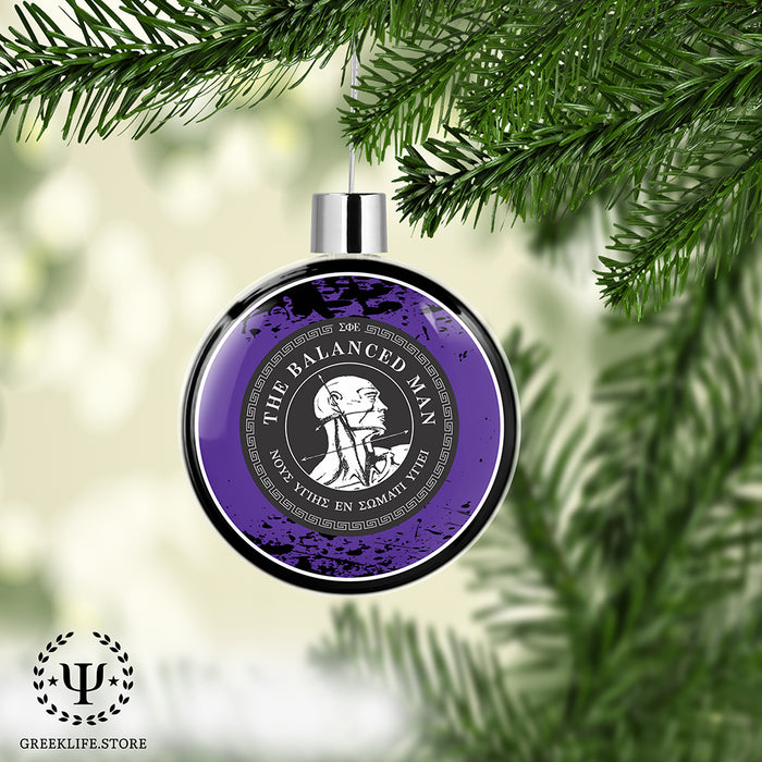 Sigma Phi Epsilon Christmas Ornament Flat Round