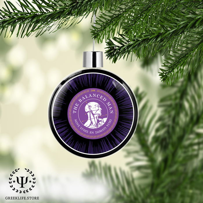 Sigma Phi Epsilon Christmas Ornament Flat Round