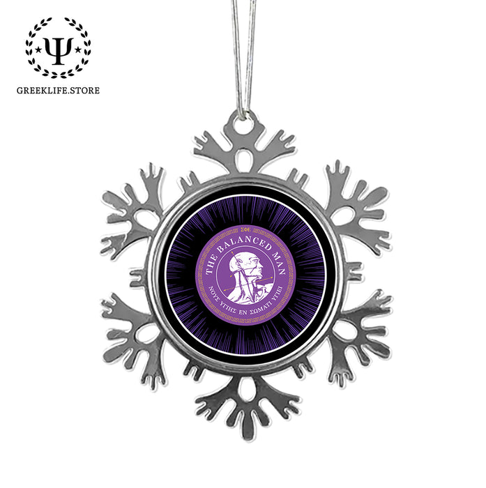 Sigma Phi Epsilon Christmas Ornament - Snowflake Metal