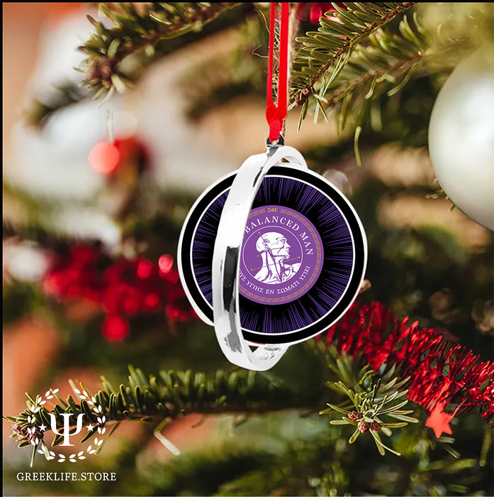Sigma Phi Epsilon Christmas Reversible Flat Round Ornament