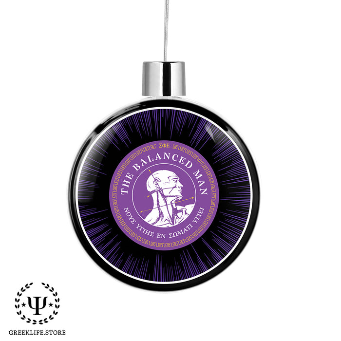Sigma Phi Epsilon Christmas Ornament Flat Round