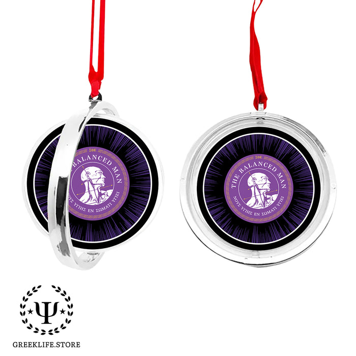 Sigma Phi Epsilon Christmas Reversible Flat Round Ornament