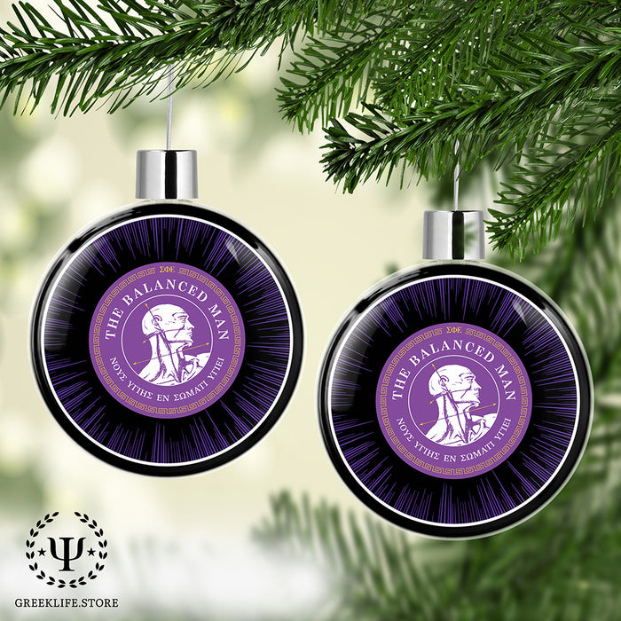 Sigma Phi Epsilon Christmas Ornament Flat Round