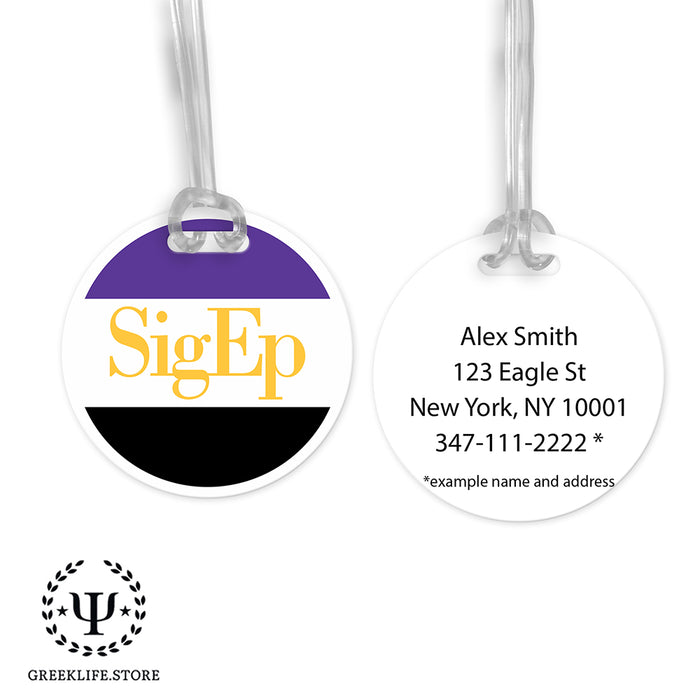 Sigma Phi Epsilon Luggage Bag Tag (round)