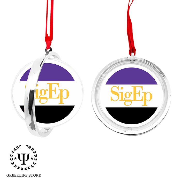Sigma Phi Epsilon Christmas Reversible Flat Round Ornament