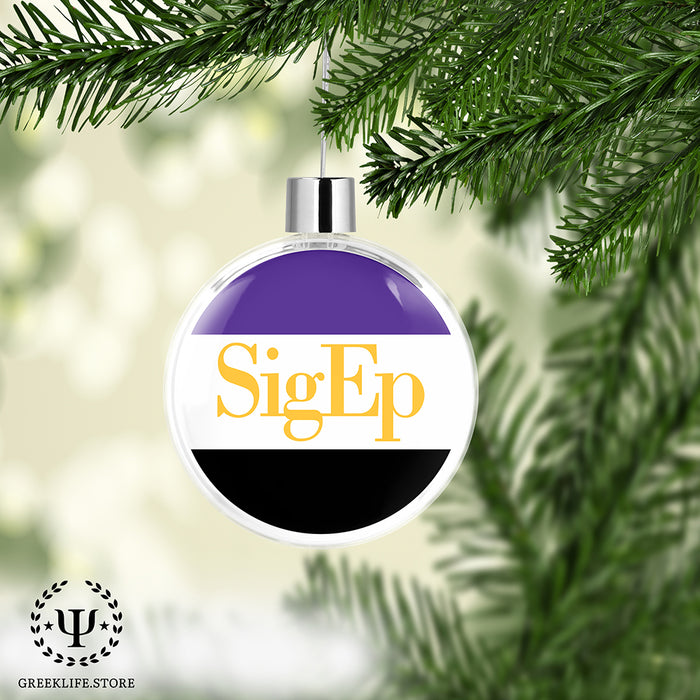 Sigma Phi Epsilon Christmas Ornament Flat Round