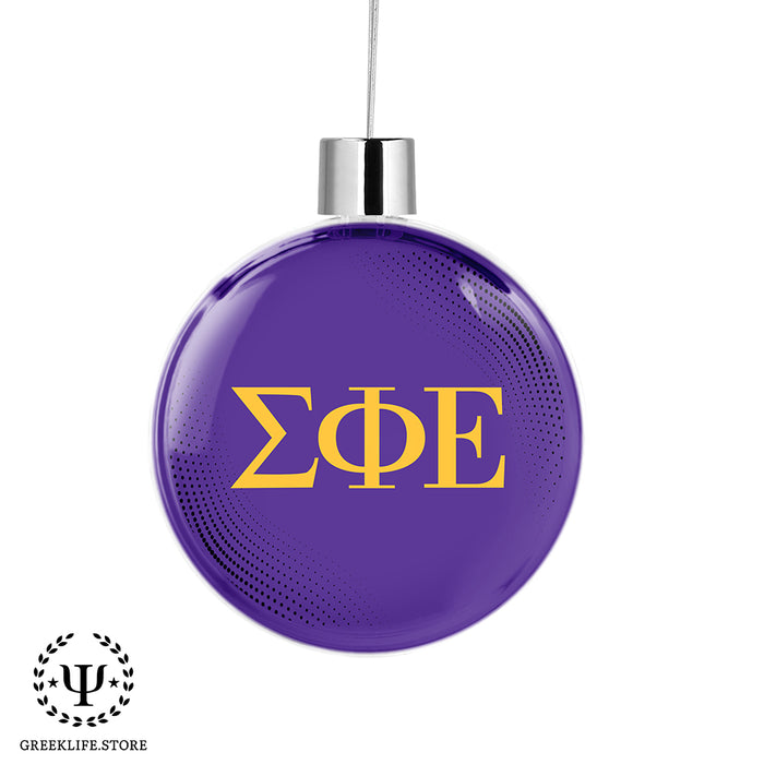 Sigma Phi Epsilon Christmas Ornament Flat Round