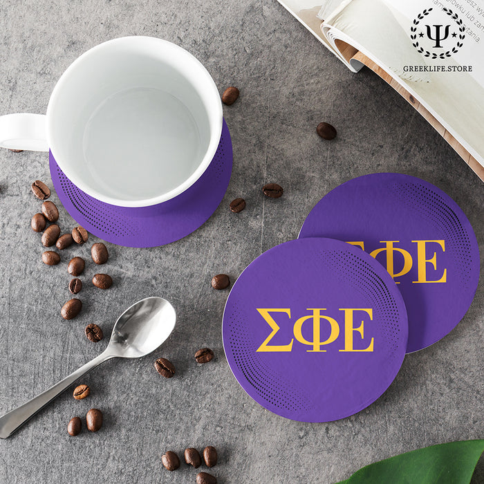 Sigma Phi Epsilon Beverage Coasters Round (Set of 4)