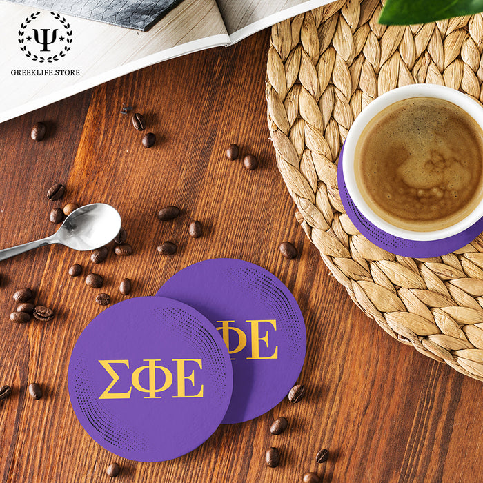 Sigma Phi Epsilon Beverage Coasters Round (Set of 4)