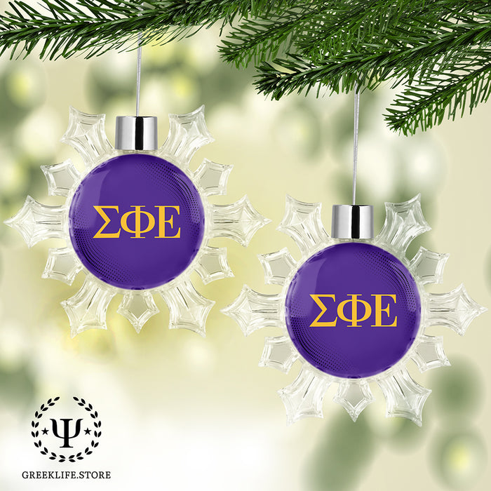 Sigma Phi Epsilon Christmas Ornament - Snowflake