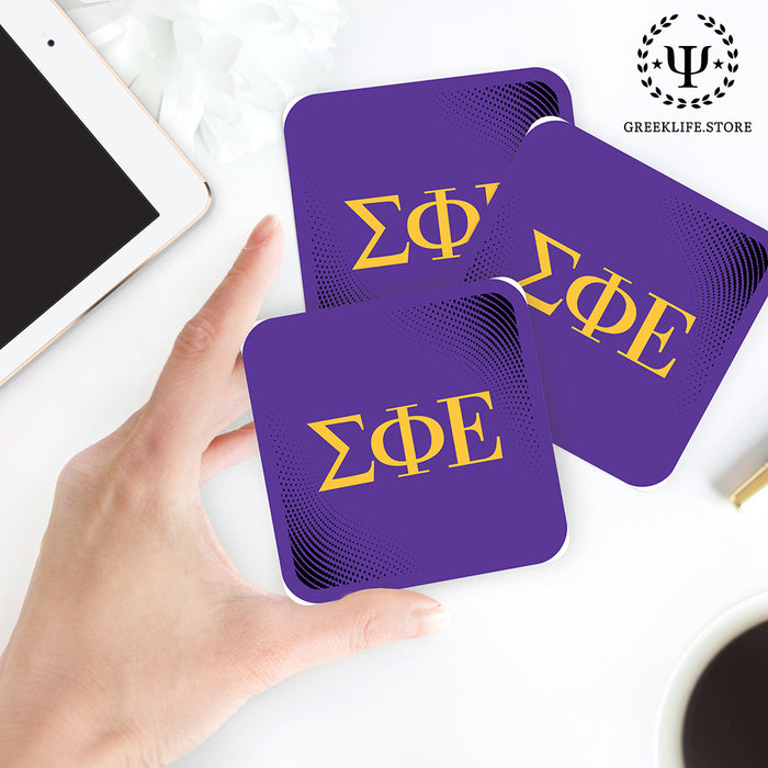 Sigma Phi Epsilon Beverage Coasters Square (Set of 4)
